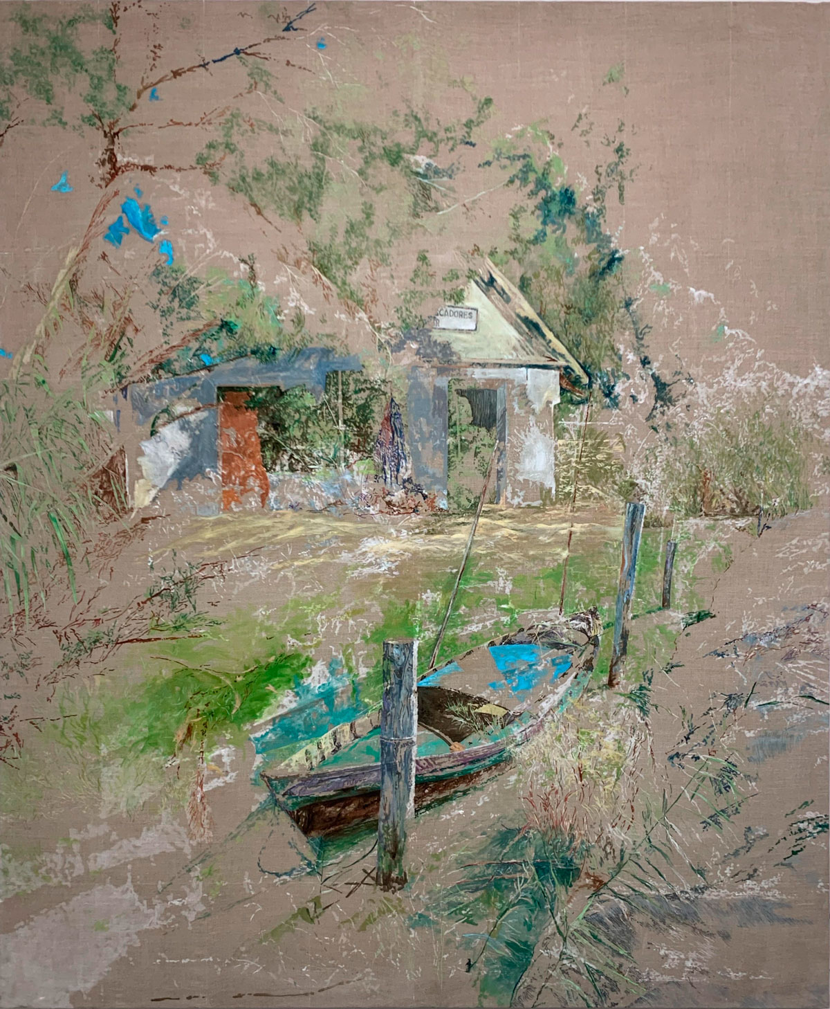 Paisaje de pantanos y arroz por carlos romano